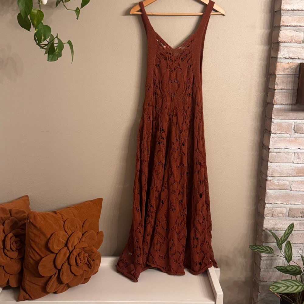 FREE PEOPLE Bianca‎ Fauxchet Crochet Coverup Dress - Picture 5 of 7
